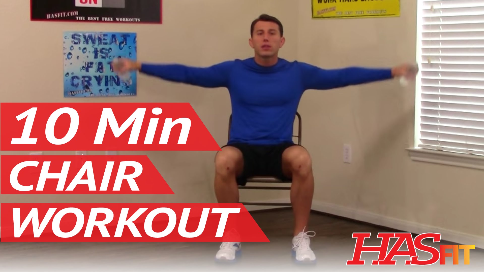10 Min Chair Workout For Seniors Hasfit Seated Exercise For